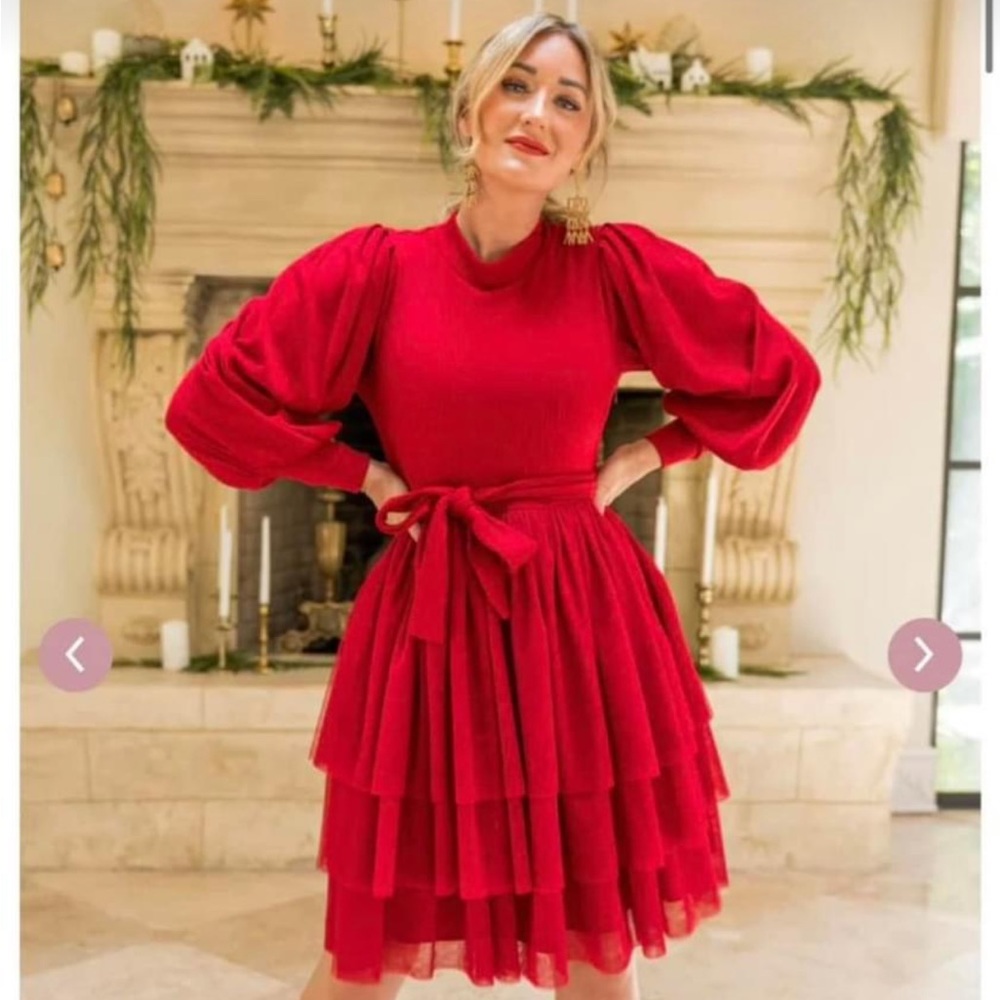 BNWT Ivy City Co Cosette Dress in Red